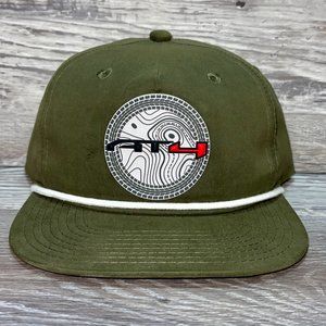 GMC AT4 Topo 3D Classic Rope Hat- Olive/ White
